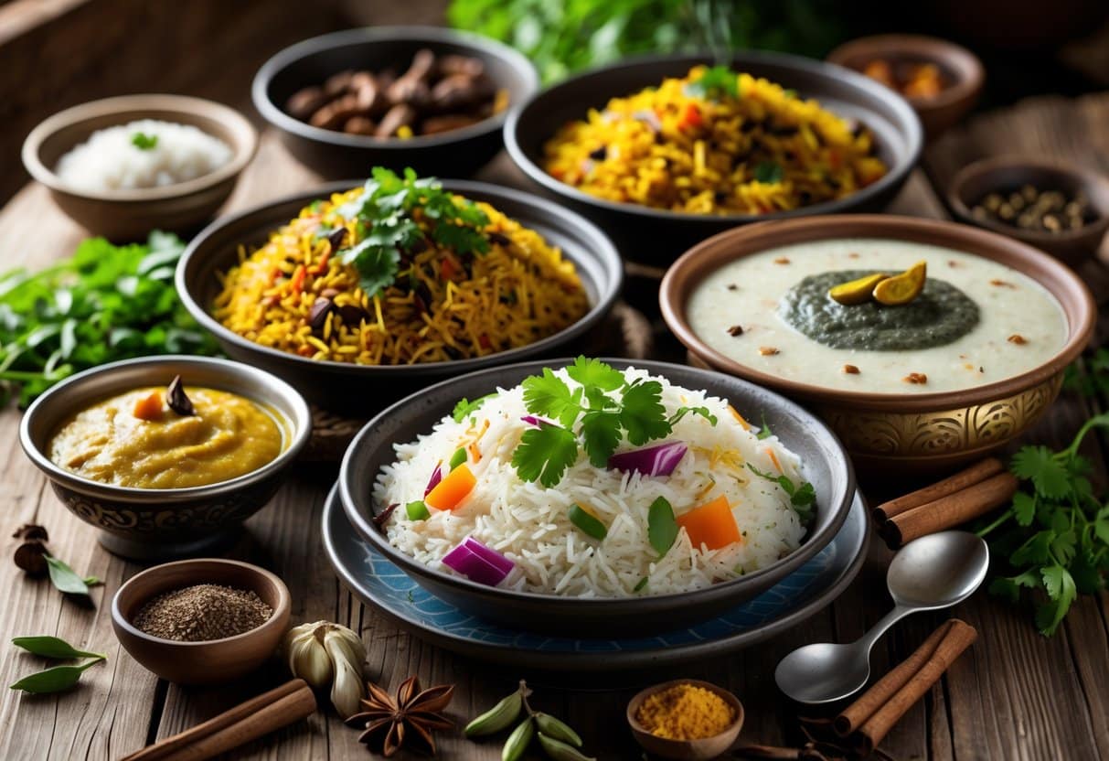 Indian Rice Dishes: Biryani, Pulao, Pongal and Regional Varieties ...