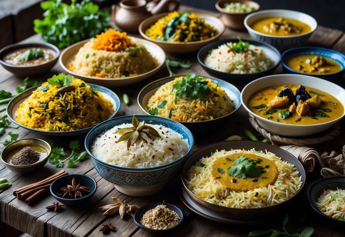 Indian Rice Dishes: Biryani, Pulao, Pongal and Regional Varieties ...