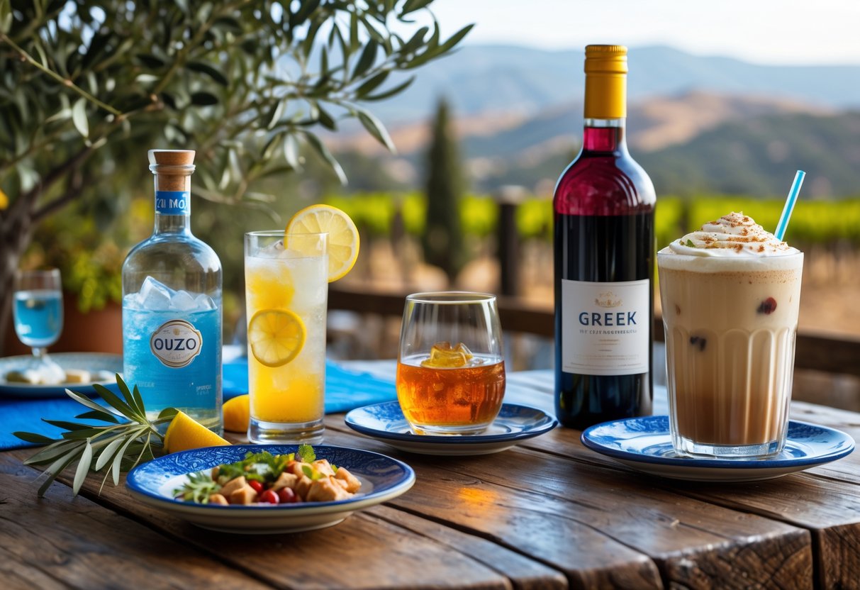 Greek Drinks: Exploring Ouzo, Tsipouro, Wine, and Frappe Culture